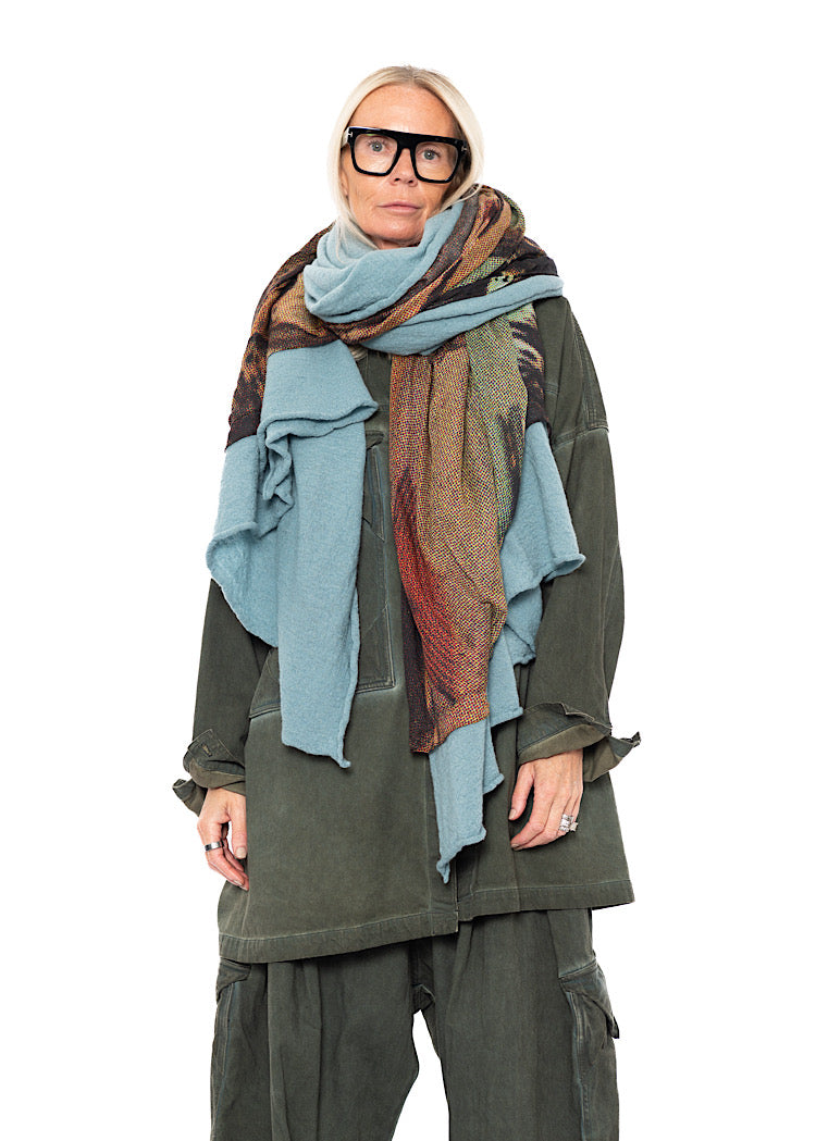 RUNDHOLZ DIP KNITTED SCARF