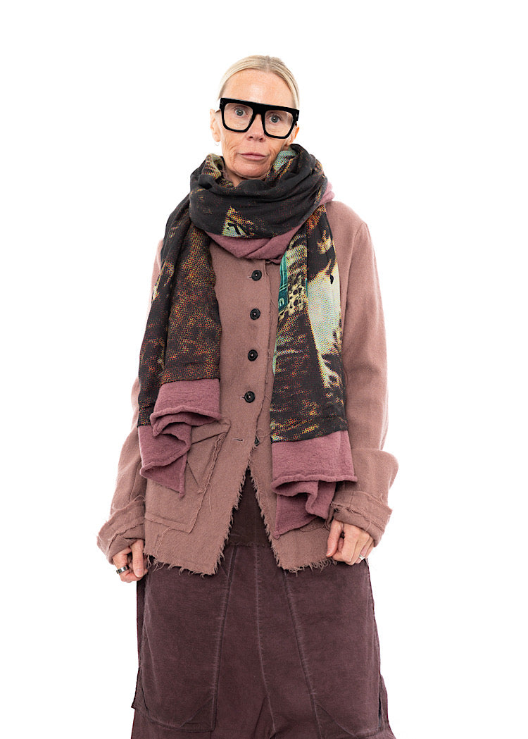 RUNDHOLZ DIP 1/2 SHARER KNITTED SCARF