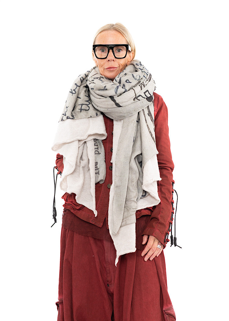 RUNDHOLZ DIP KNITTED SCARF