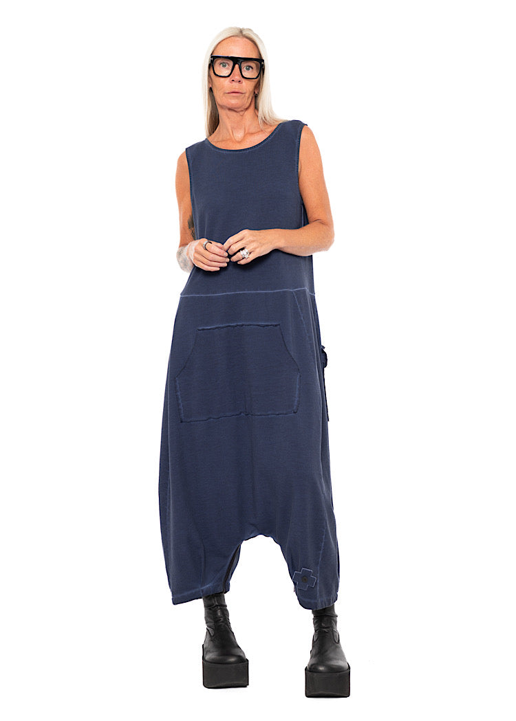 REVERSIBLE DROP-CROTCH OVERALL