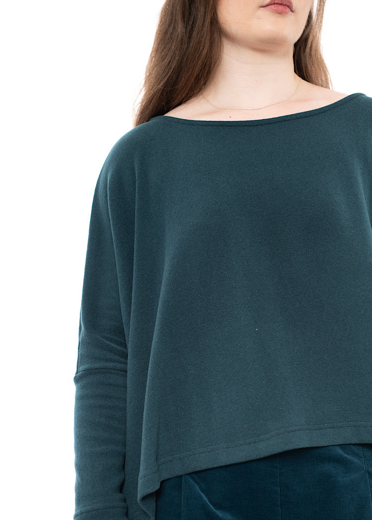 SIGNATURE COTTON-FLEECE KIRA PULLOVER