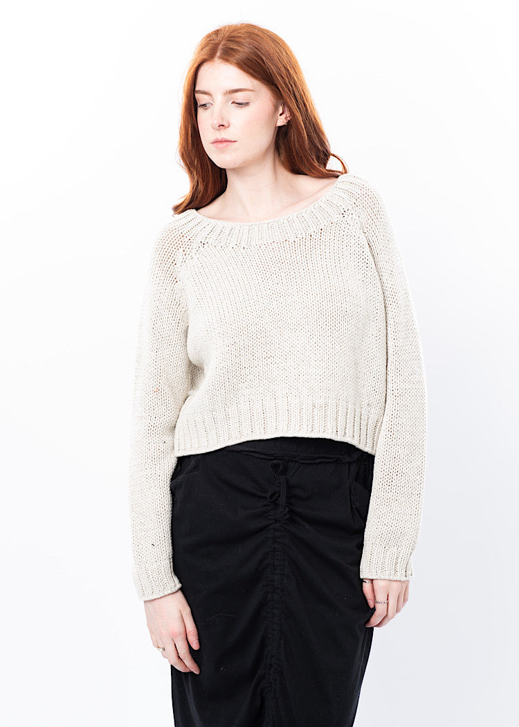 SORT AARHUS CROPPED KNIT