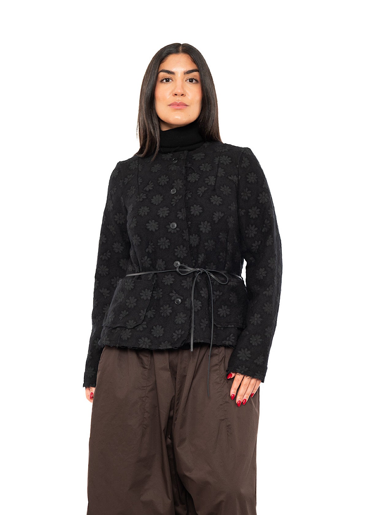 FLORAL JACQUARD JACKET