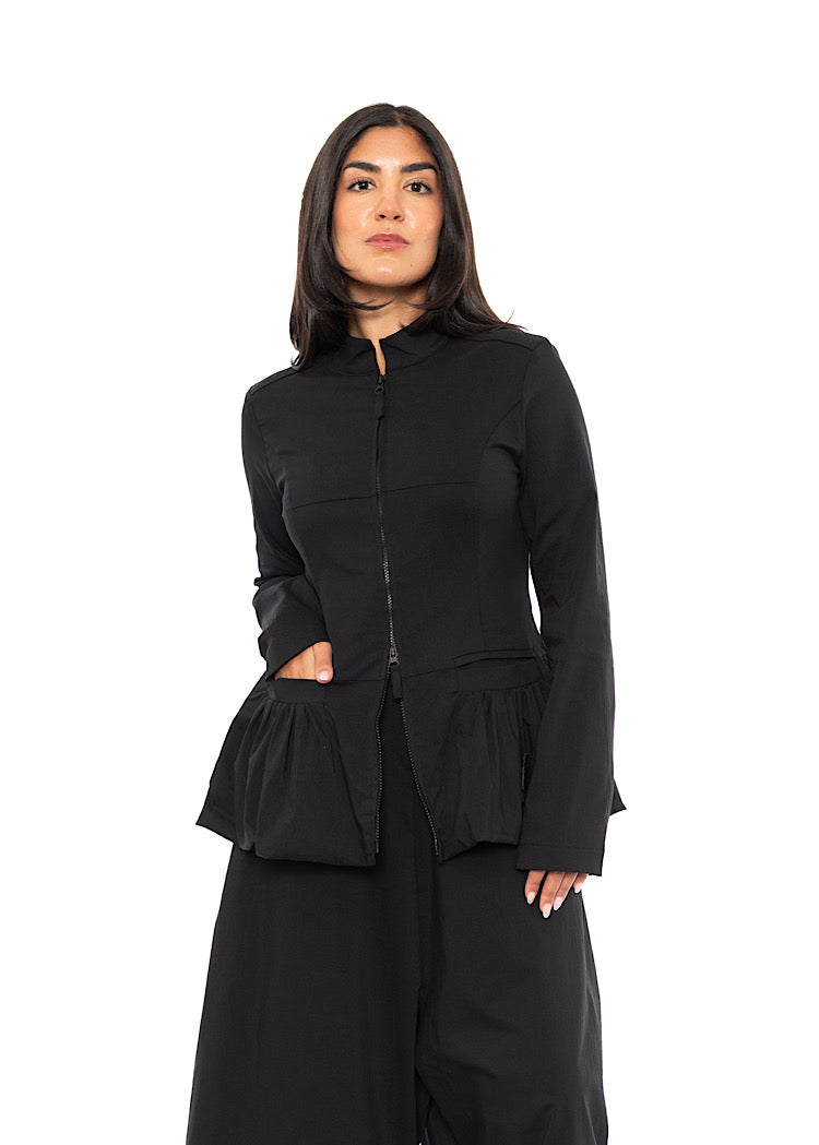 FITTED ZIP-UP JACKET