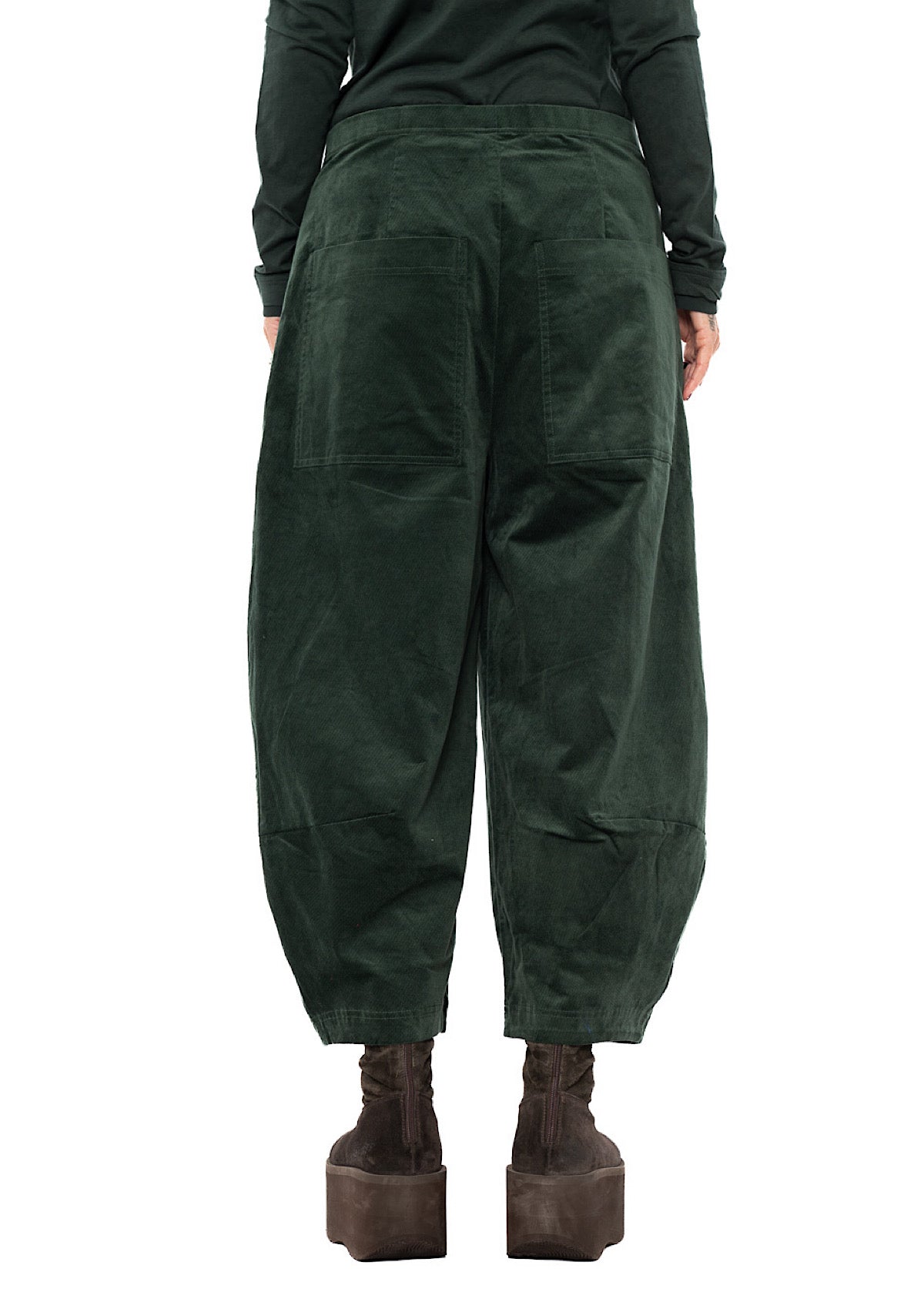 STRETCH-VELVET BALLOON TROUSER