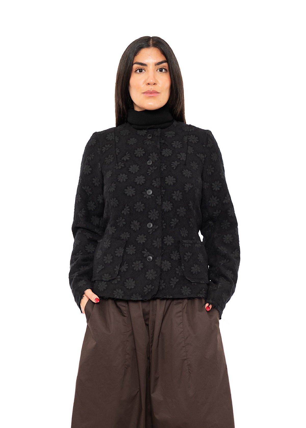 FLORAL JACQUARD JACKET