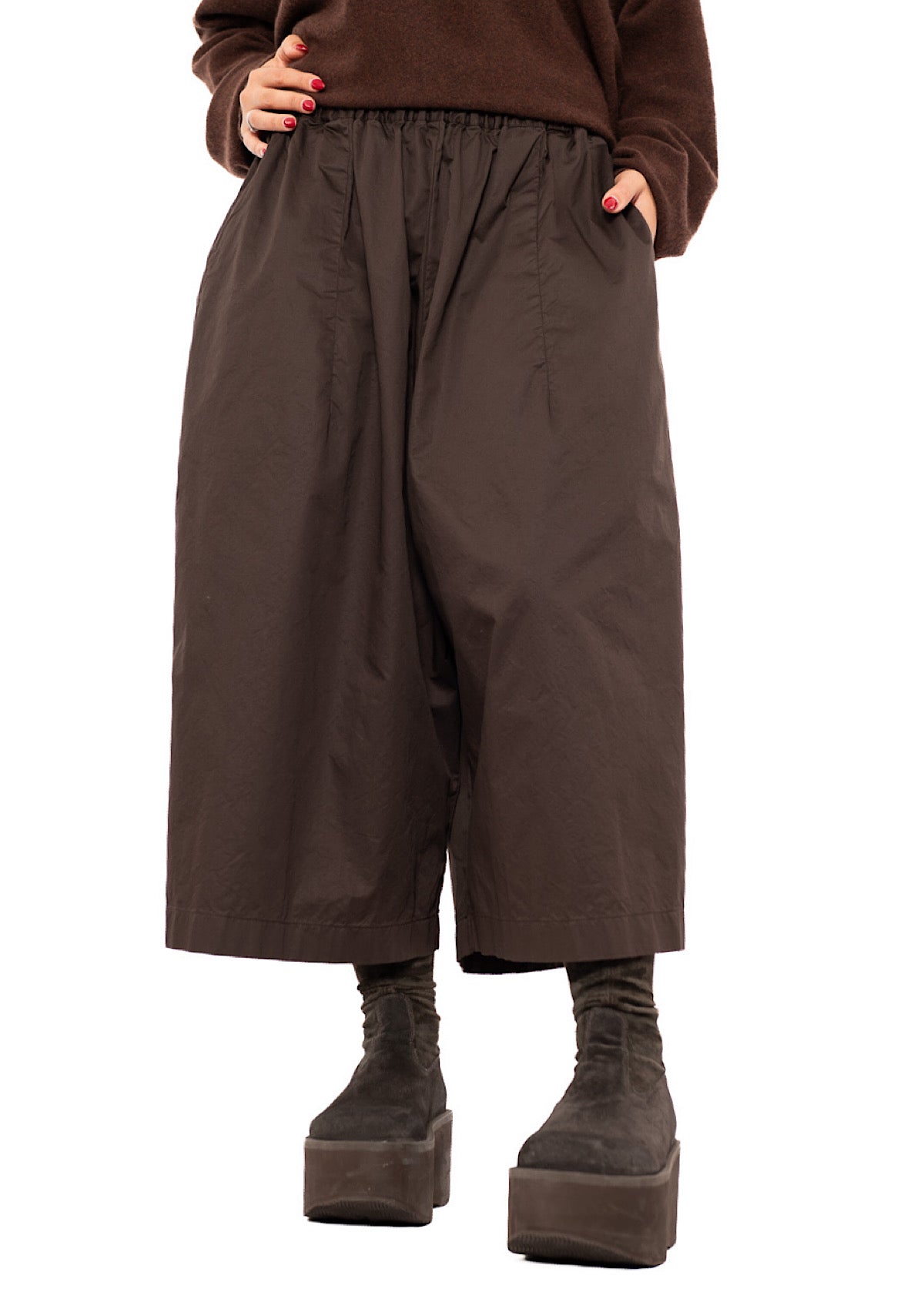 CROPPED WIDE LEG TROUSER
