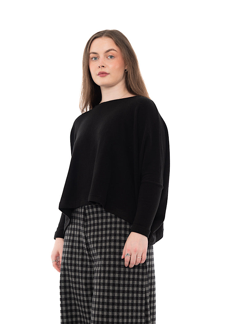 SIGNATURE COTTON-FLEECE KIRA PULLOVER