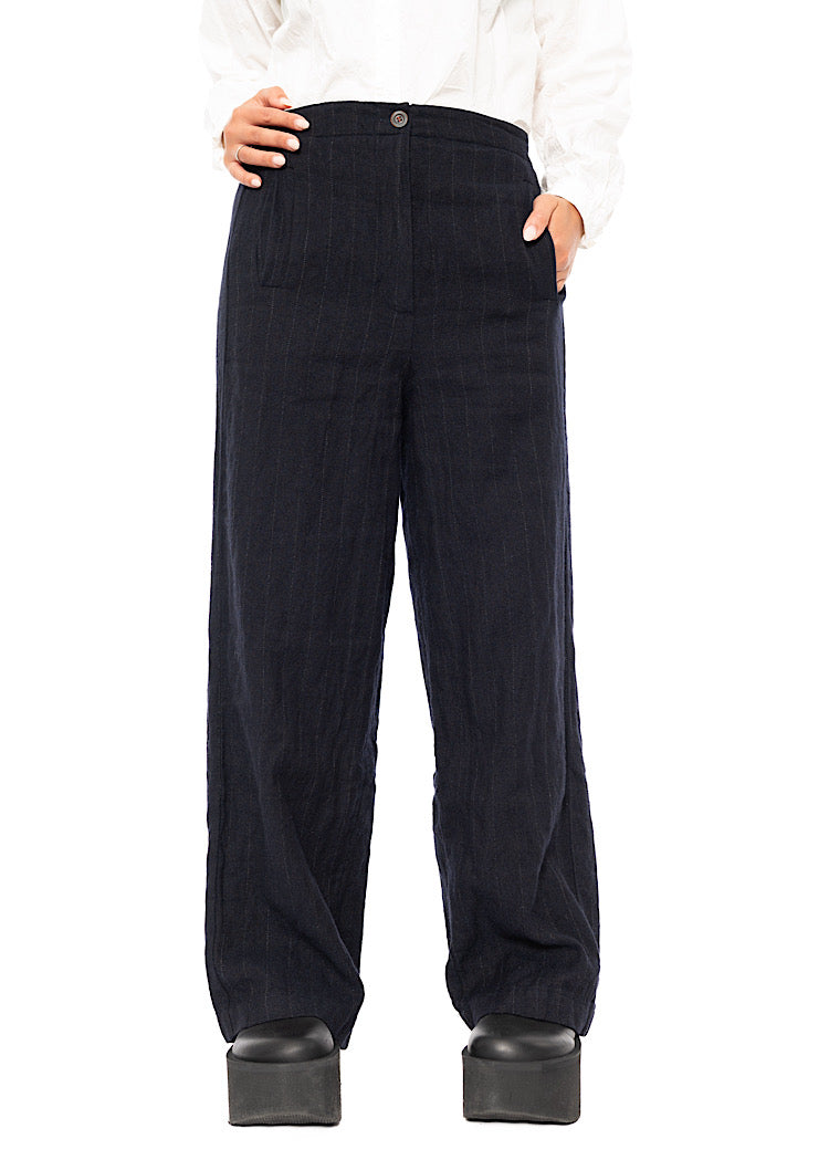 PINSTRIPE PAULETTE TROUSER