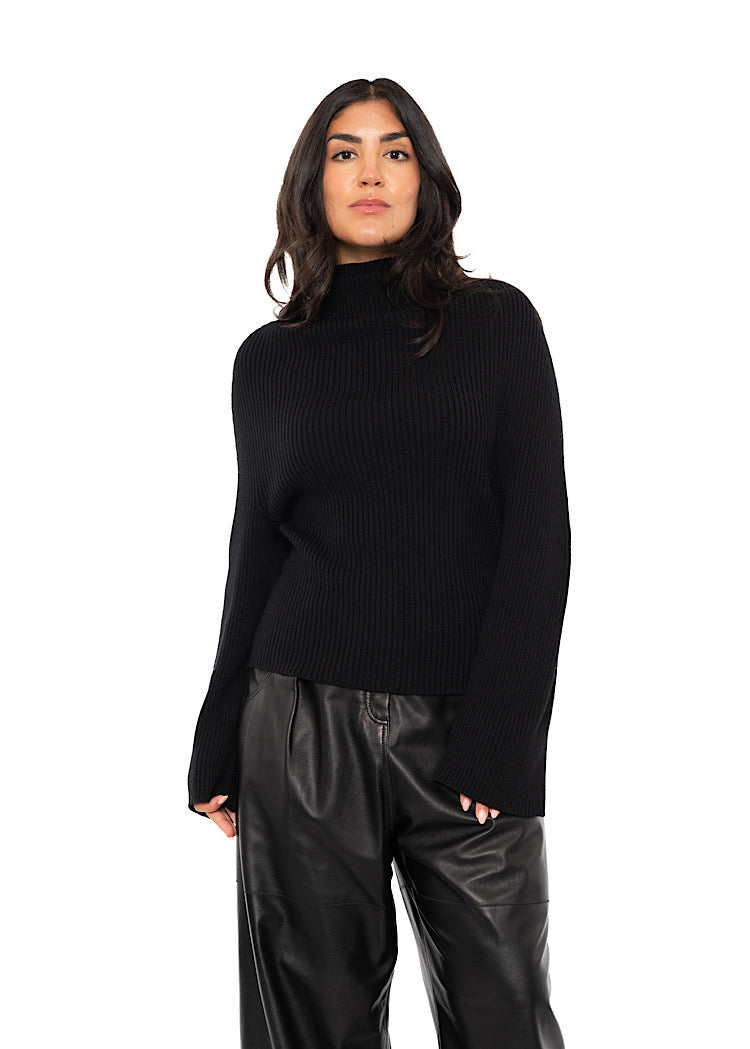 MERINO WOOL KNITTED PULLOVER