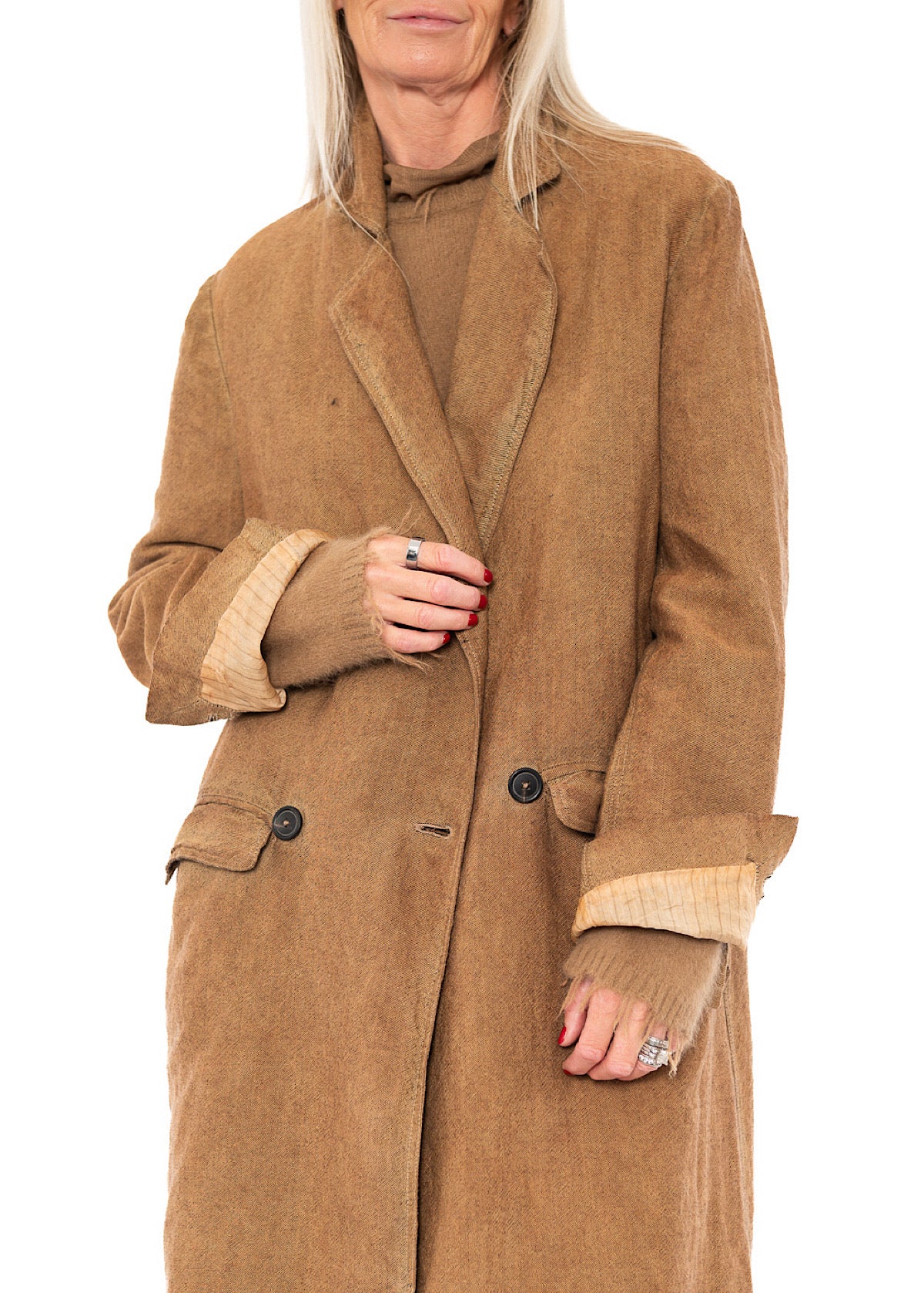 DOUBLE-BREASTED LONG COAT