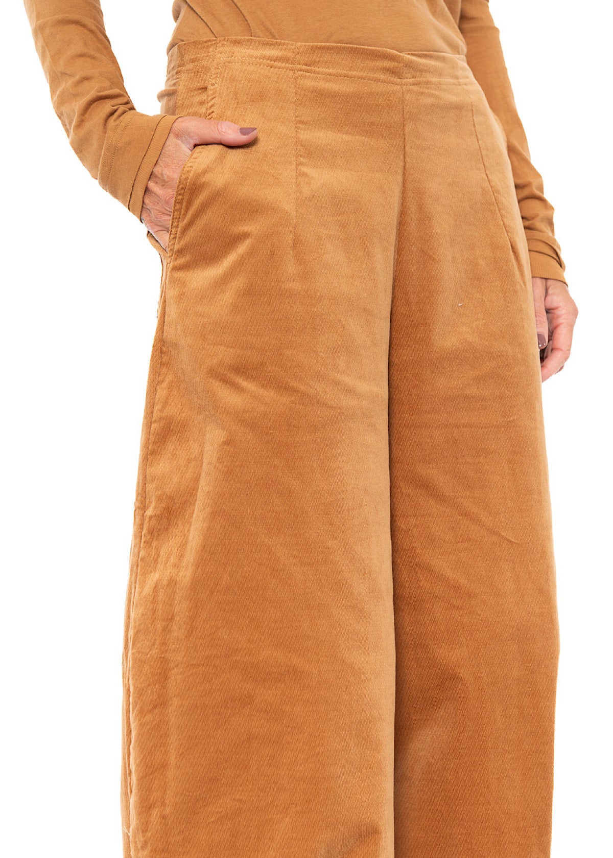 STRETCH-VELVET BALLOON TROUSER