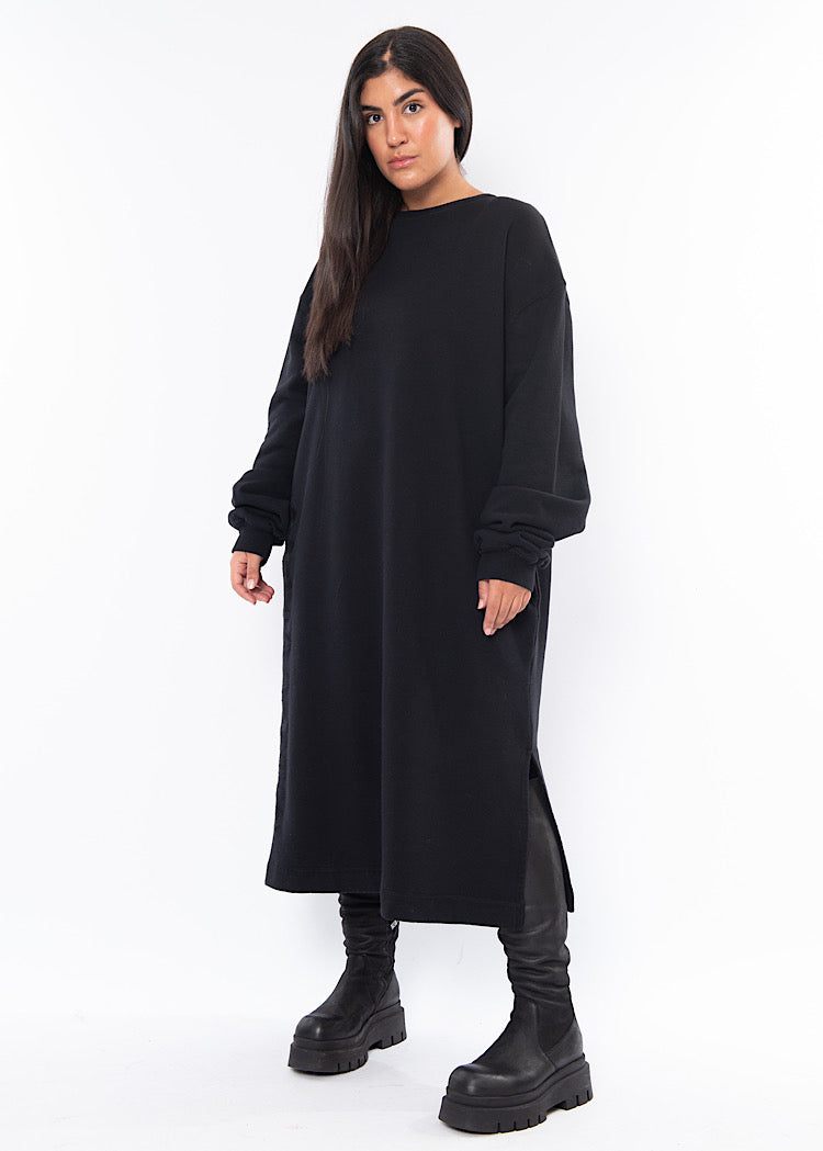 SORT AARHUS SWEATSHIRT DRESS