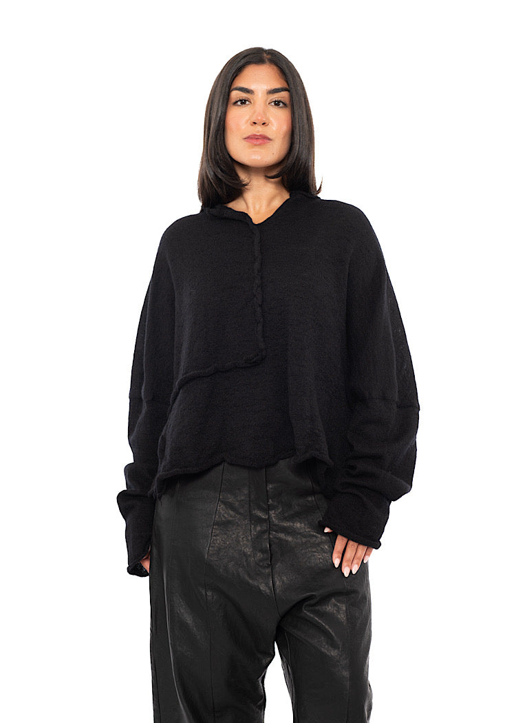 BOILED WOOL KNITTED PULLOVER