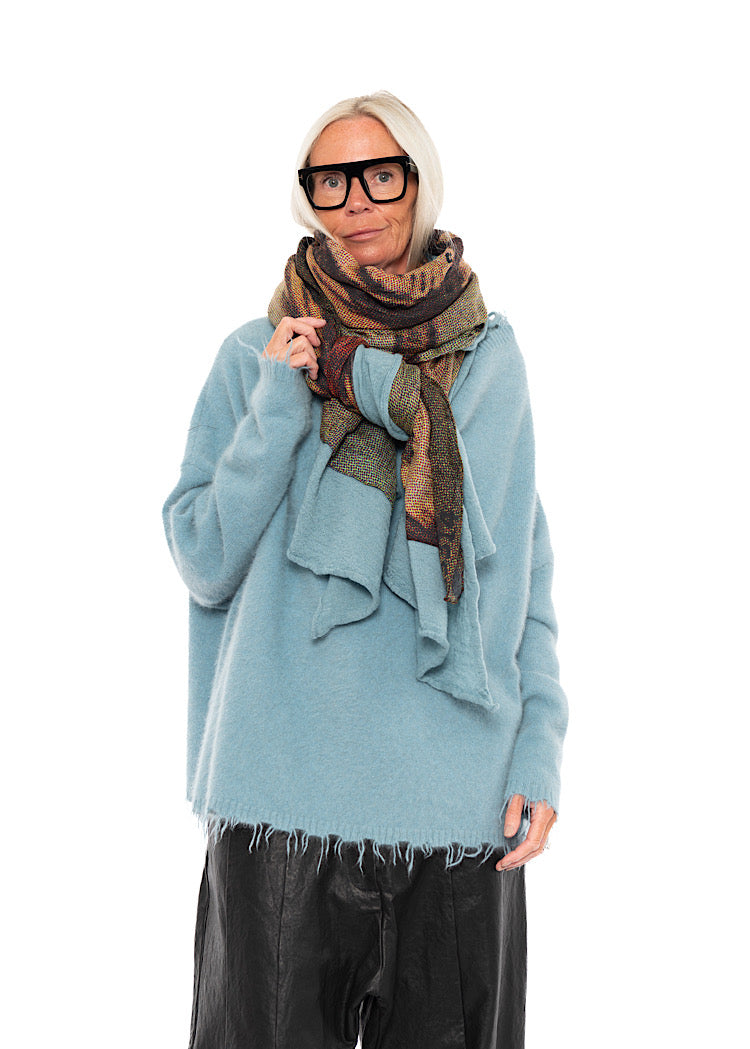 RUNDHOLZ DIP 1/2 SHARER KNITTED SCARF