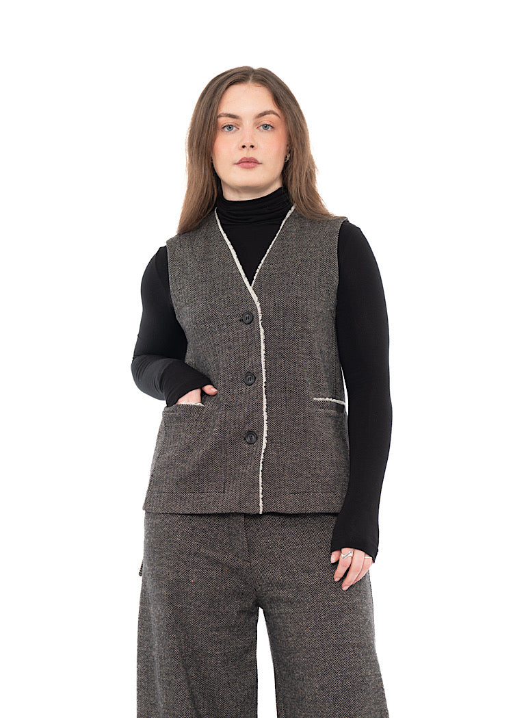 HERRINGBONE GENNY I WAISTCOAT