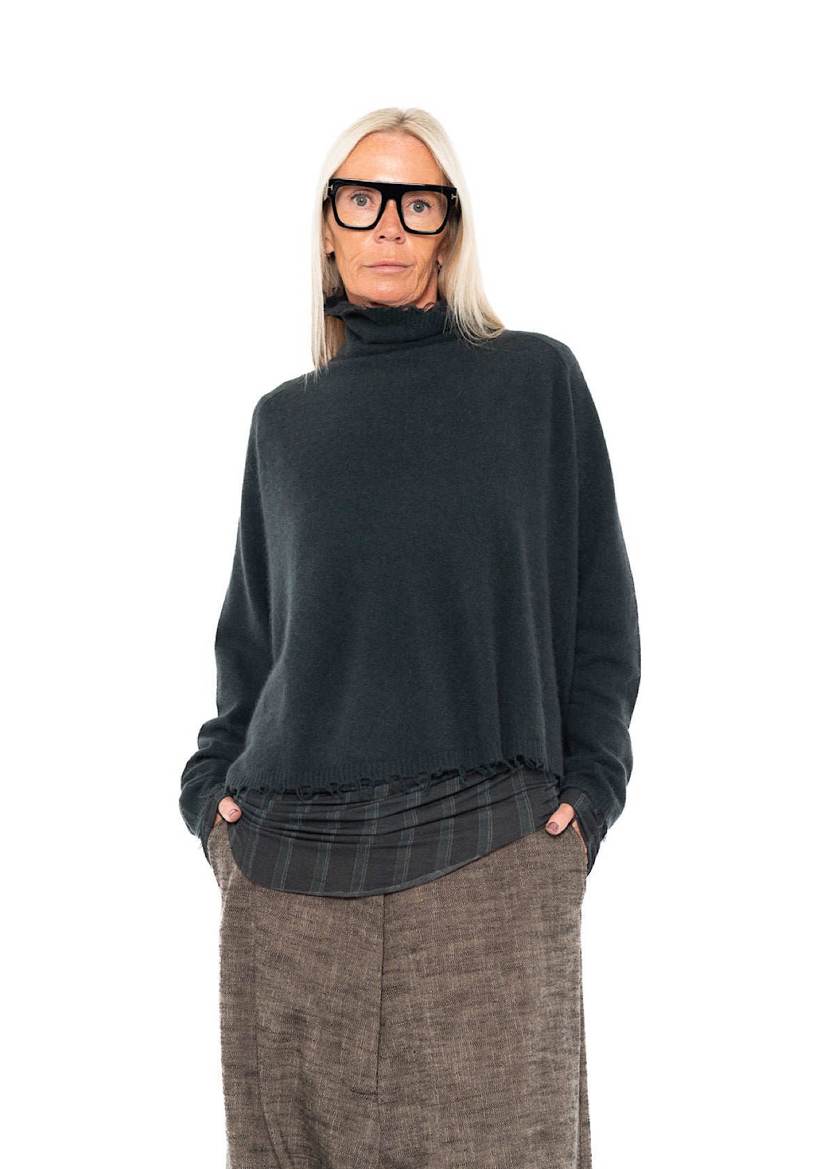 PINSTRIPE LAYERING T-SHIRT