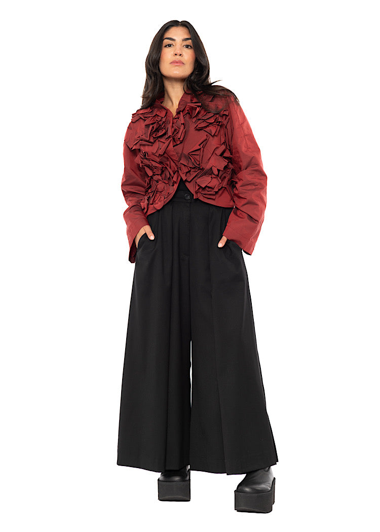 FLOWER APPLIQUÉ SHORT JACKET
