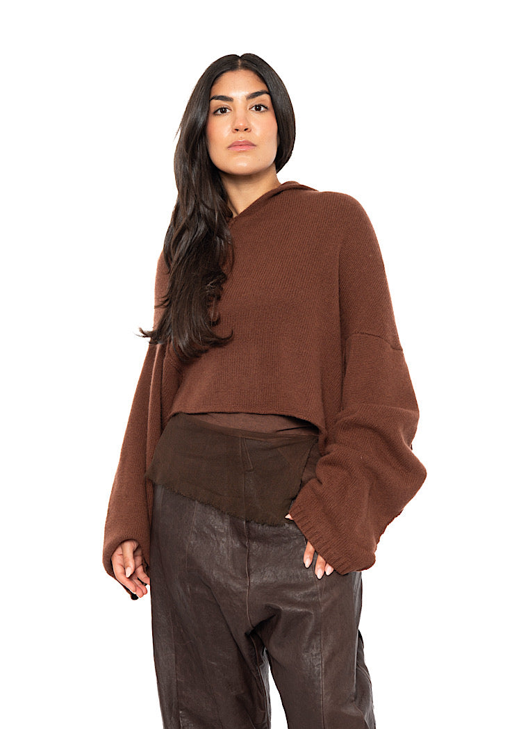 CROPPED MERINO YAK PULLOVER