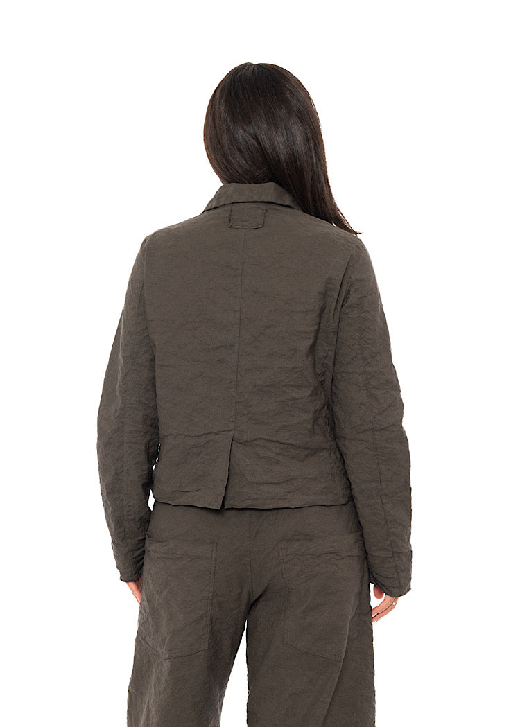 SIGNATURE CRINKLE BOXY JACKET