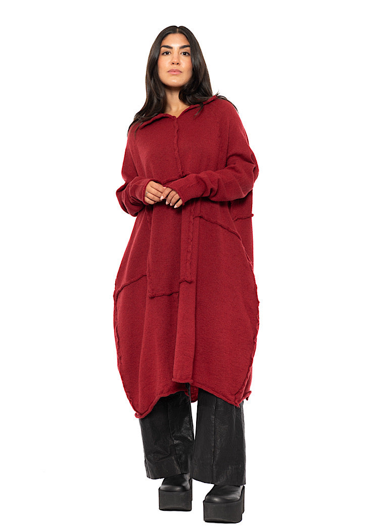 OVERSIZED WOOL KNITTED DRESS