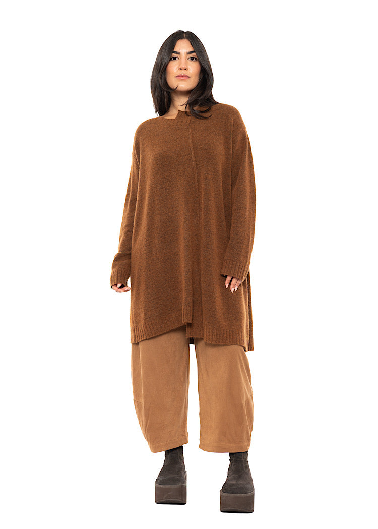 BRUSHED MÉLANGE KNITTED TUNIC
