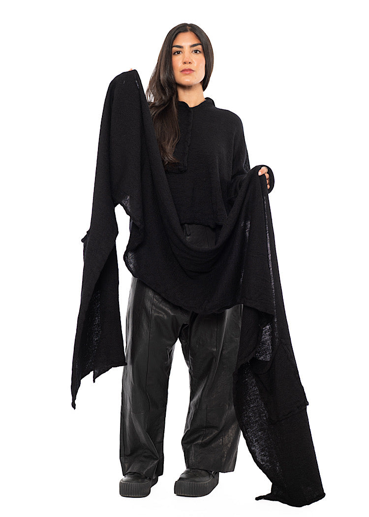 BOILED WOOL POCKET SCARF