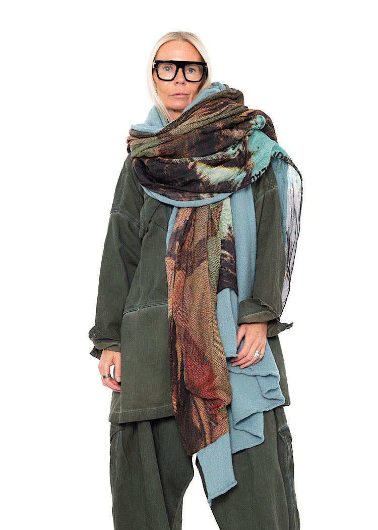 RUNDHOLZ DIP KNITTED SCARF