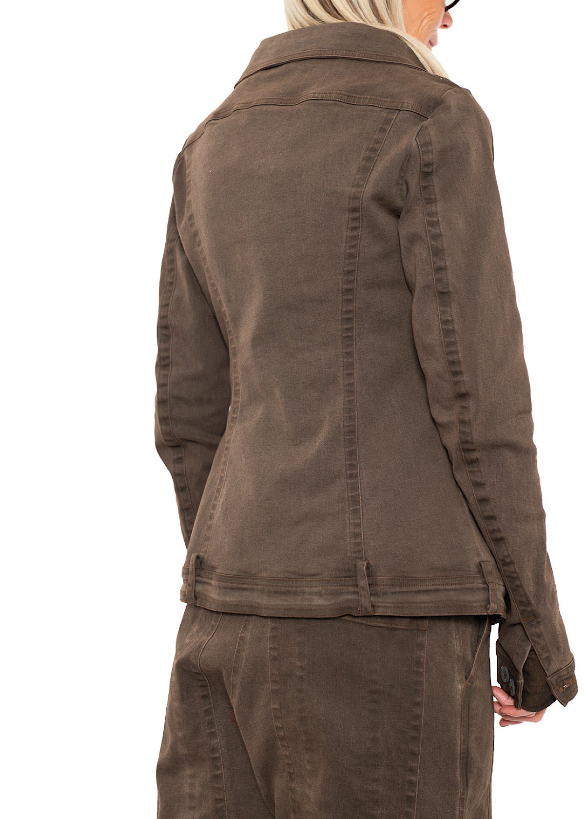 FITTED STRETCH DENIM JACKET
