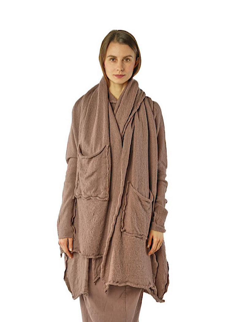 BOILED WOOL POCKET SCARF