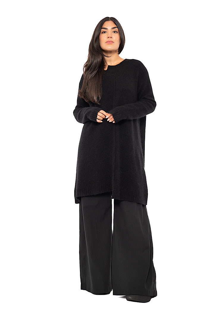 BRUSHED MÉLANGE KNITTED TUNIC