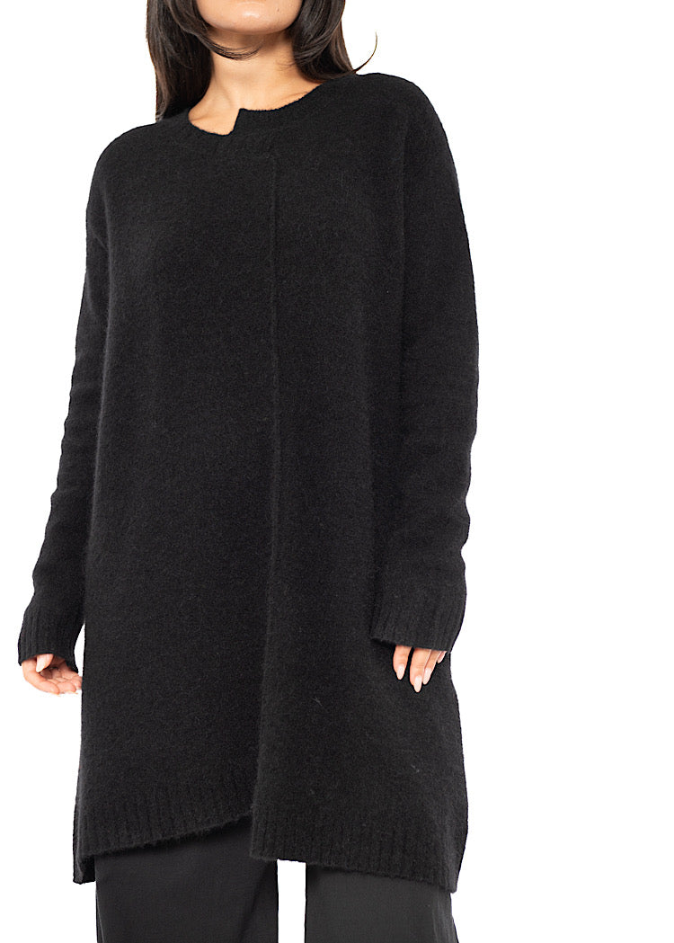 BRUSHED MÉLANGE KNITTED TUNIC