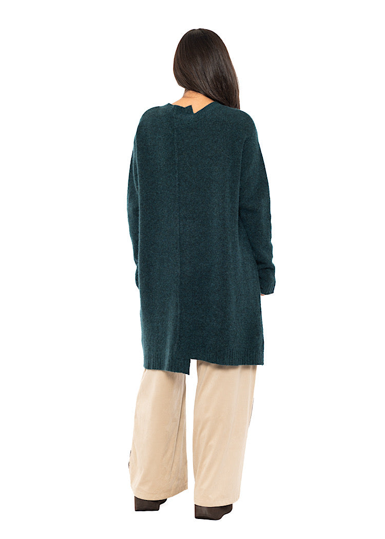 BRUSHED MÉLANGE KNITTED TUNIC