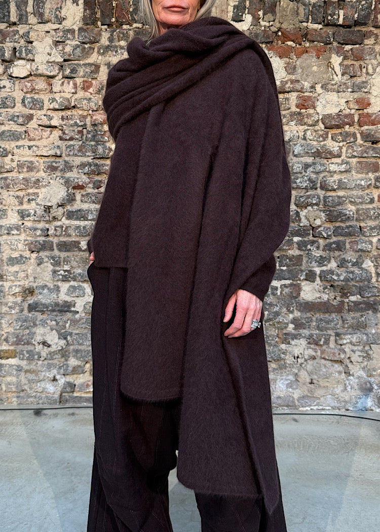 SIGNATURE RACCOON HAIR SCARF *GINGER* (SHOWN IN PURPLE)