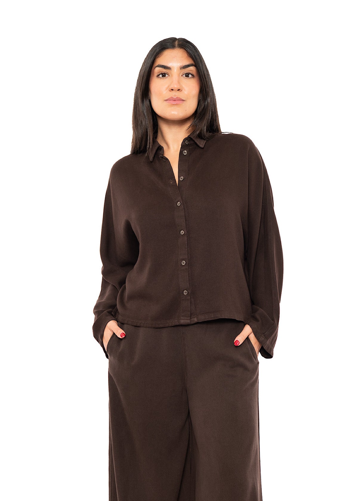 BOXY BATWING SLEEVED BLOUSE