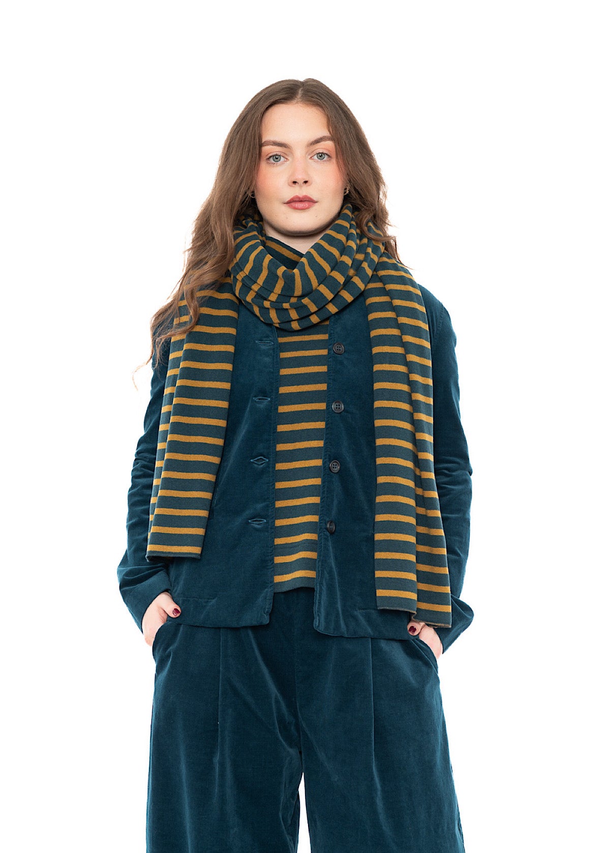 SIGNATURE STRIPED SEGOVIA SCARF
