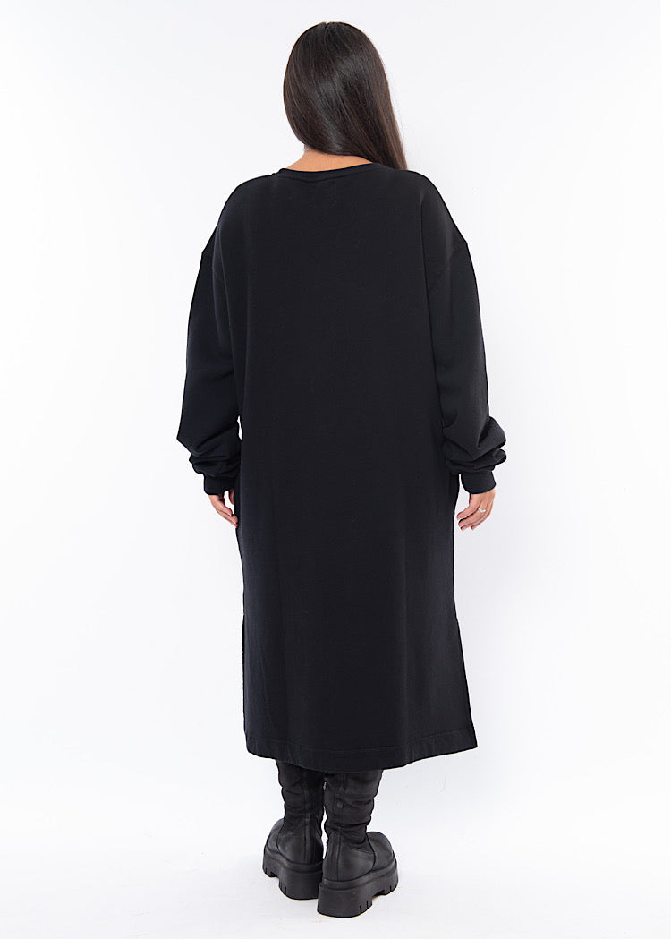 SORT AARHUS SWEATSHIRT DRESS