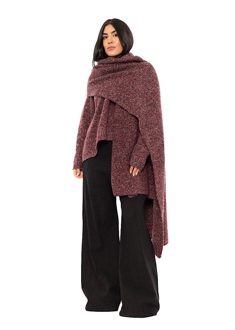 MÉLANGE KNITTED SCARF