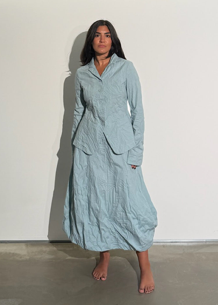 PRE-ORDER RUNDHOLZ BLACK LABEL SKIRT *OFF WHITE POPLIN PRINT* (Shown in MINT POPLIN PRINT)