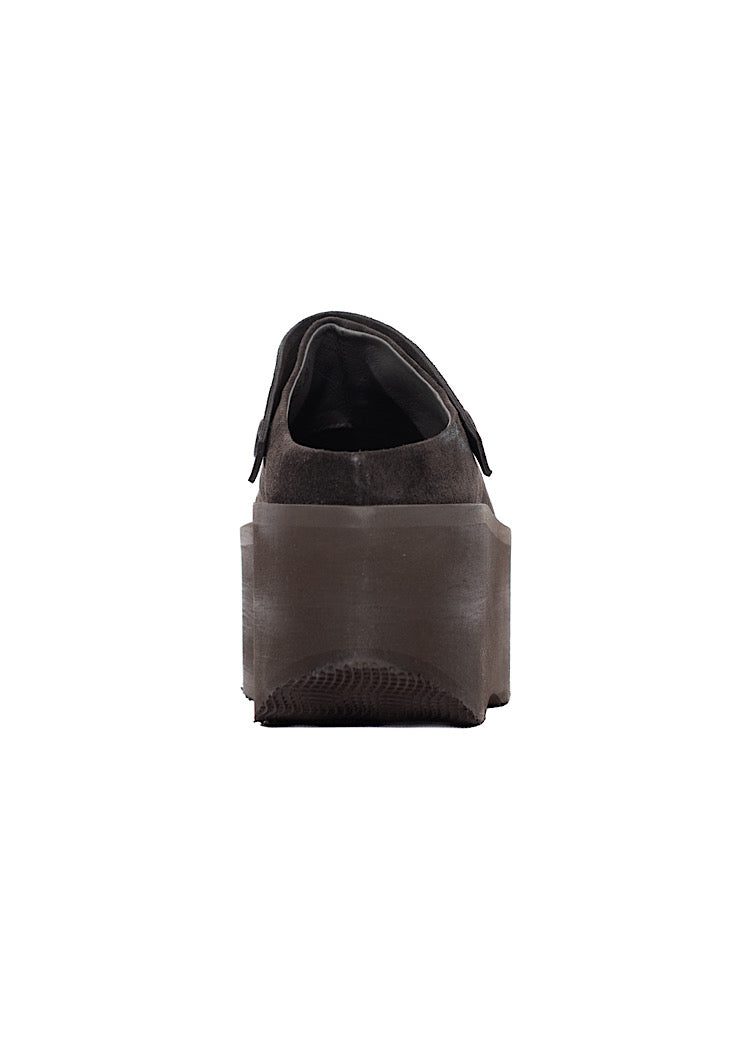 SUEDE PLATFORM CLOG