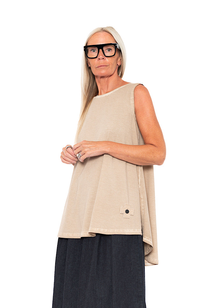 SLEEVELESS A-LINE TOP