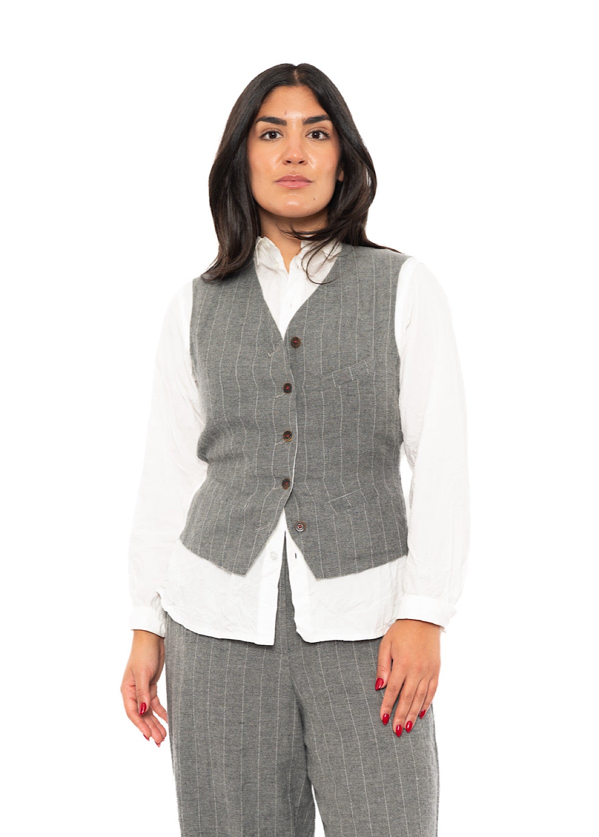 PINSTRIPE GINETTE WAISTCOAT