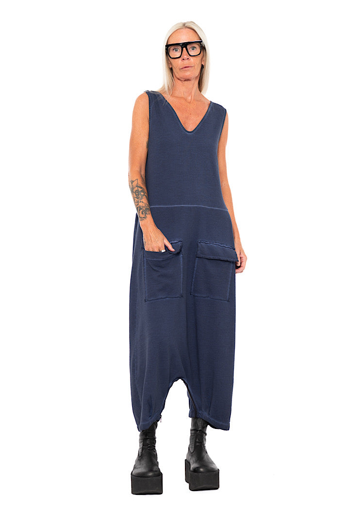 REVERSIBLE DROP-CROTCH OVERALL