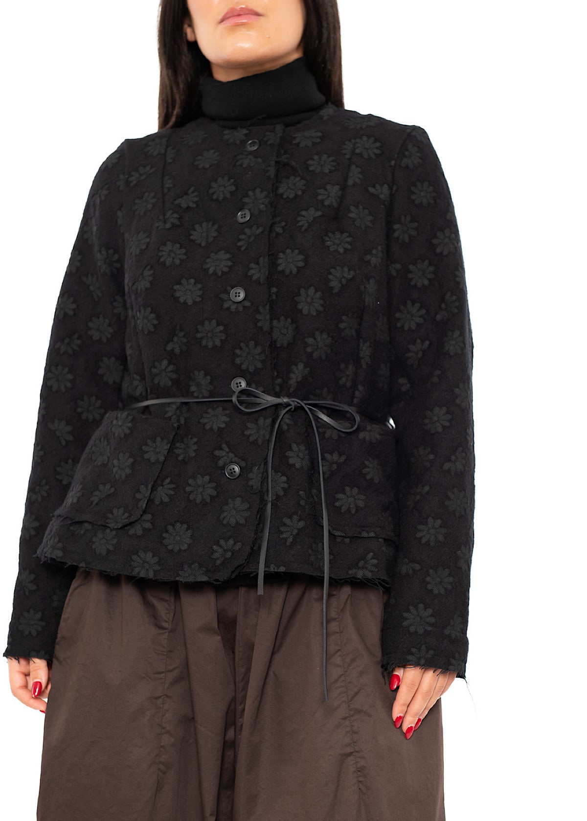 FLORAL JACQUARD JACKET