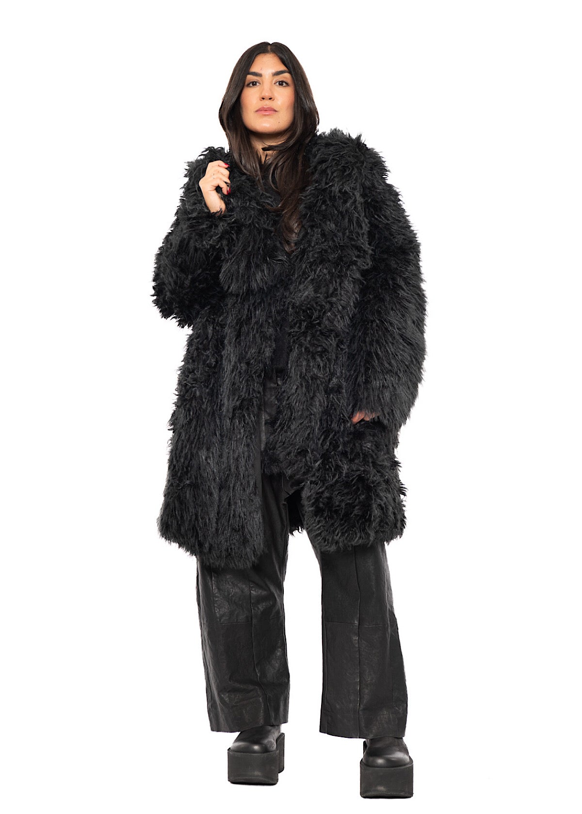 STATEMENT FAUX FUR COAT