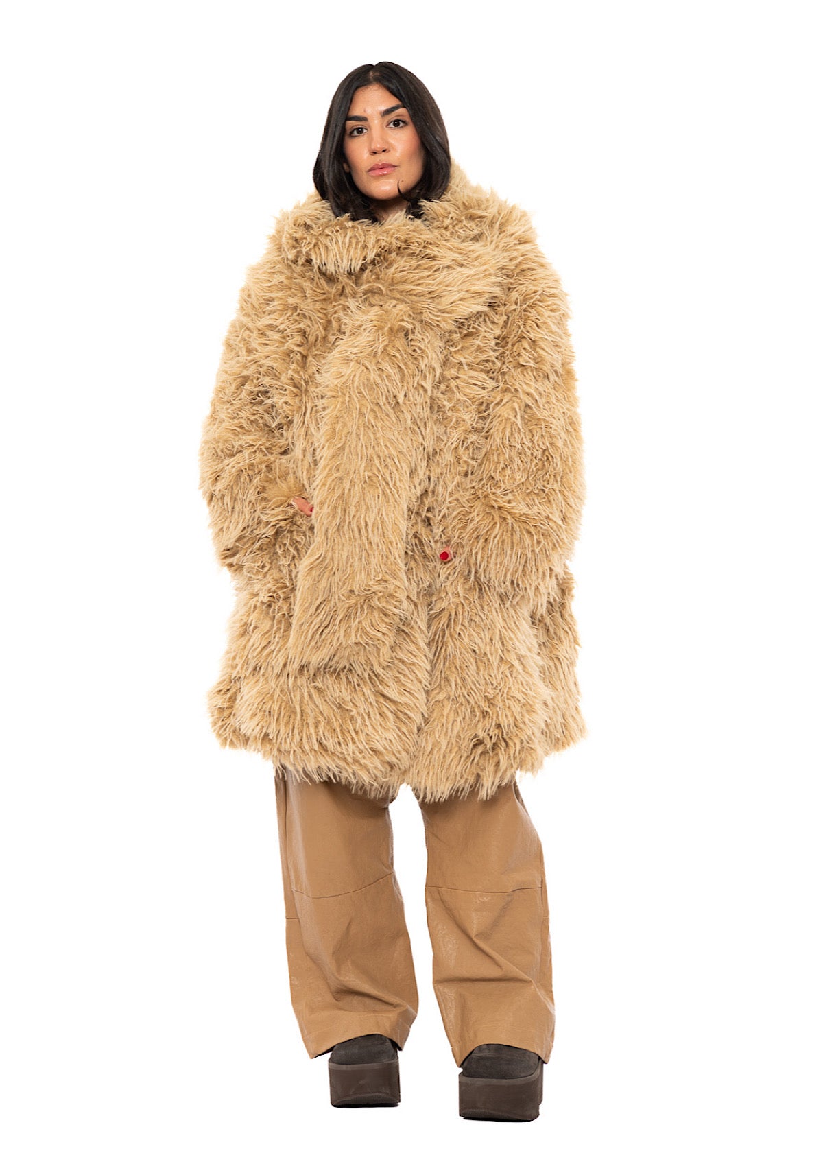 STATEMENT FAUX FUR COAT