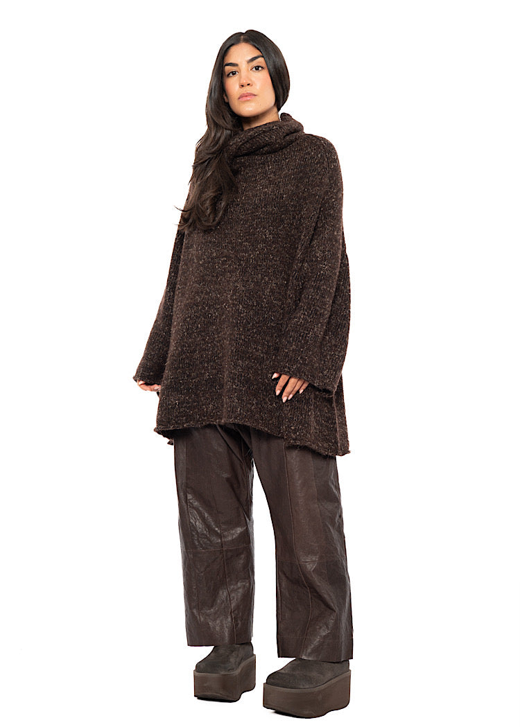RELAXED MARLED KNIT TUNIC