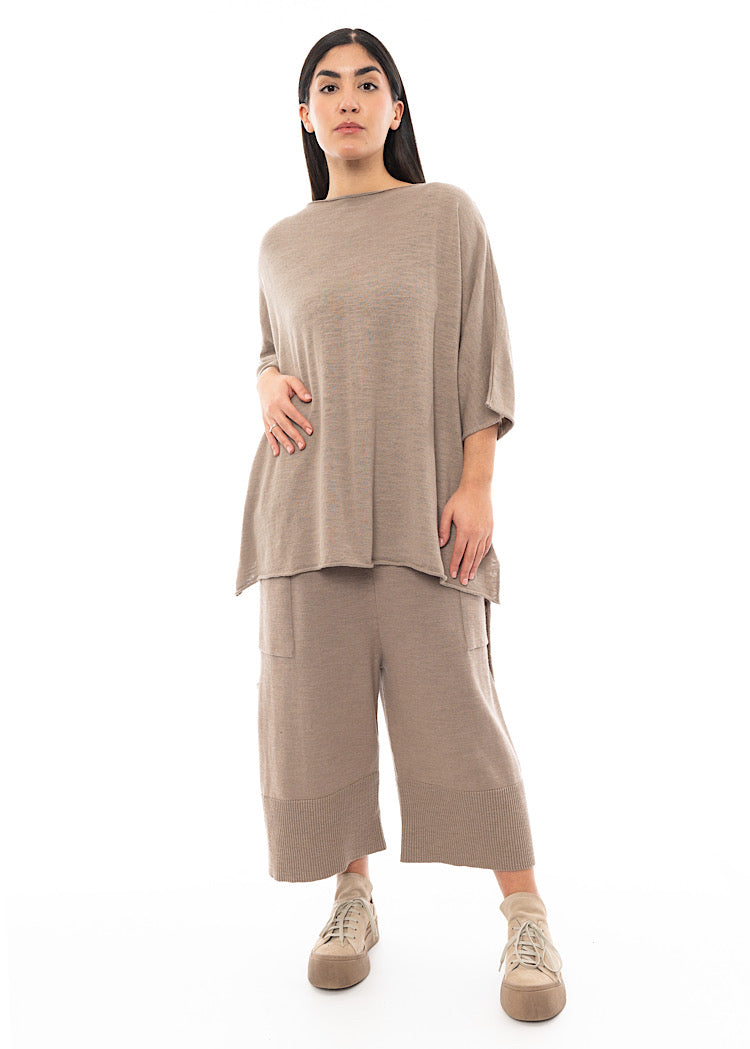 SORT AARHUS ELSA KNITTED TUNIC