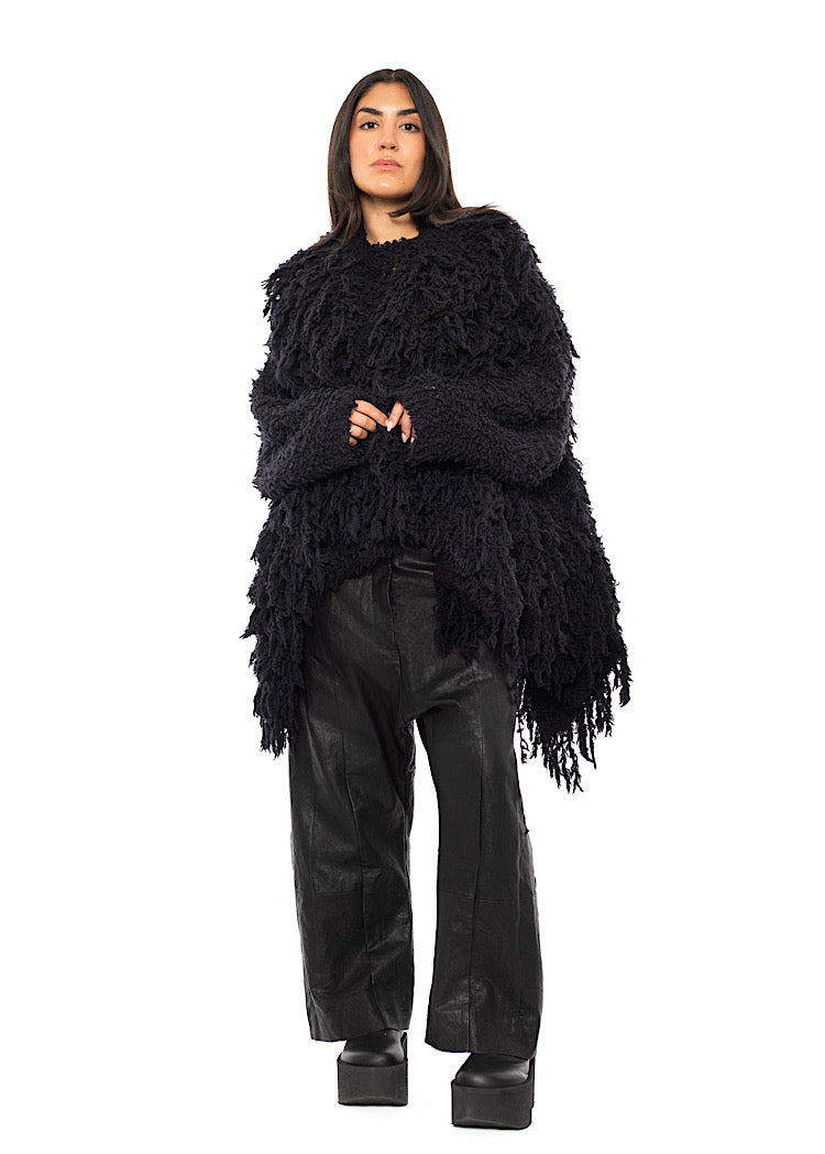 TEXTURED WOOL BLEND GILET
