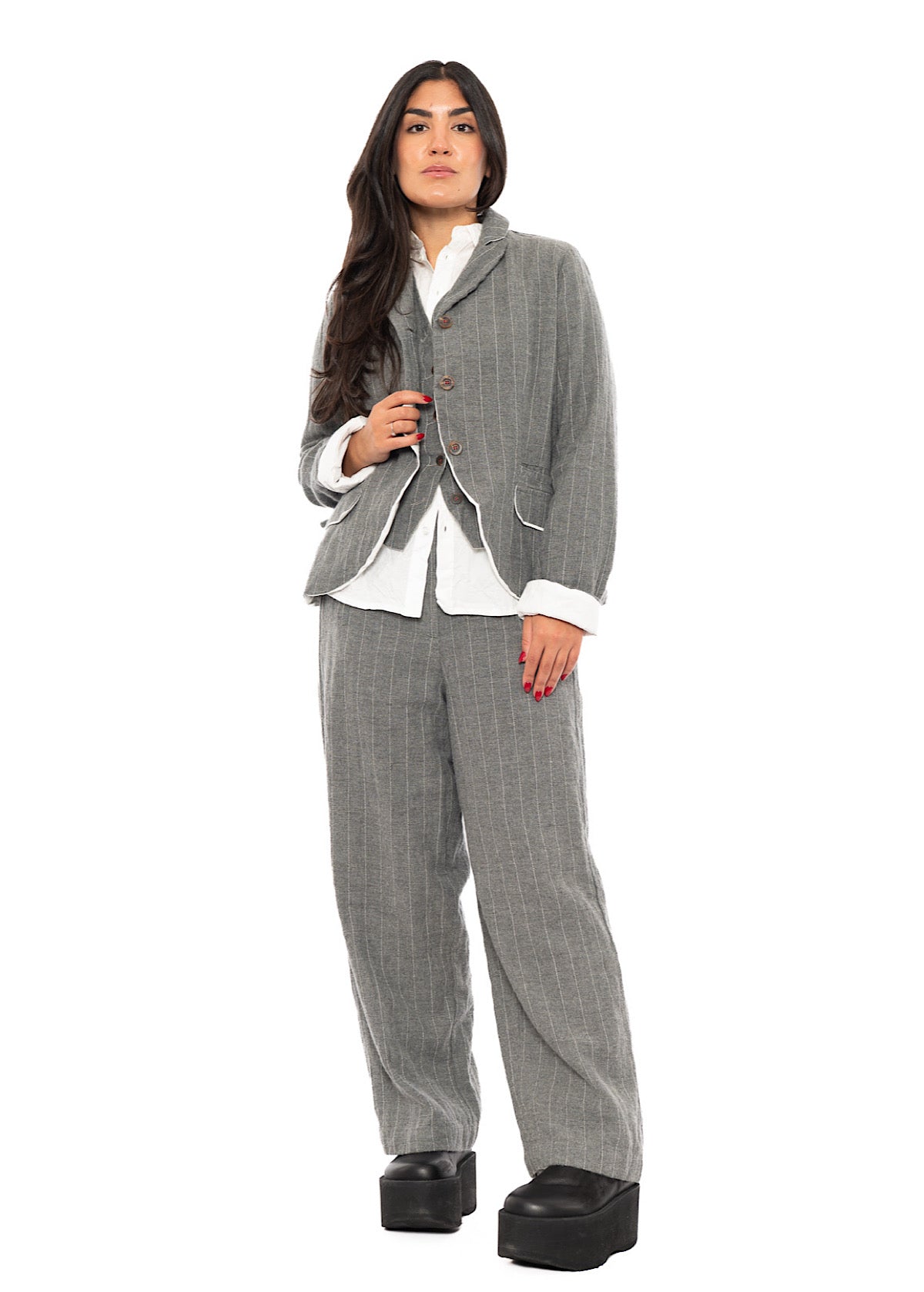 PINSTRIPE GINETTE WAISTCOAT